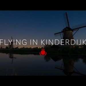 Flying in Kinderdijk
